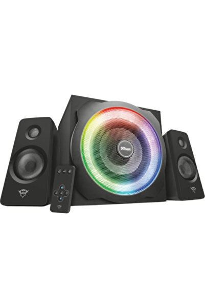 Trust GXT 629 Tytan 2.1 Gaming Speakers, RGB Lighting, Wireless Remote, Black