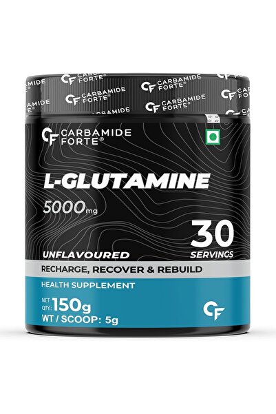 Carbamide Forte مسحوق الجلوتامين ٥٠٠٠ ملغ - بدون نكهة - ٣٠ حصة - ١٥٠ غرام