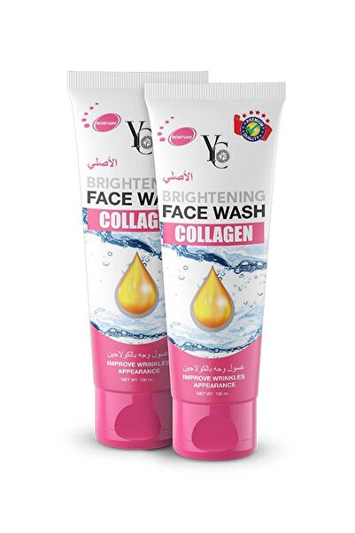 YC غسول الوجه المفتح بالكولاجين 100 مل - قطعتين