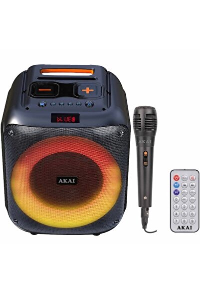 AKAI Boxă portabilă ABTS-V30, 40W, Bluetooth, USB, afișaj LED, microfon, neagră