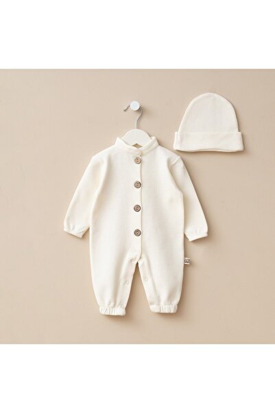 Minimus Newborn Baby Girl and Boy Cotton Waffle Textured Romper Set Hospital ...