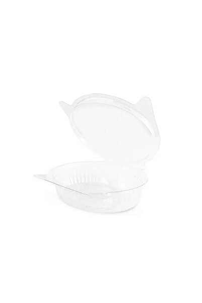 Generic Small oval clear plastic containers with lid 205 (50 pieces)