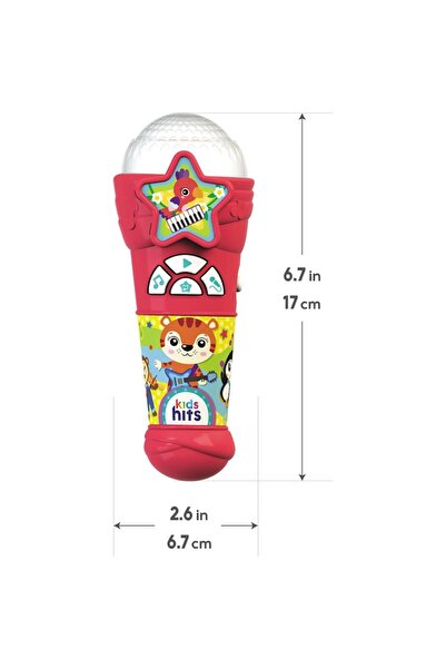 MomKi Kids Hits Interactive Toy - Microphone with Lights and Sounds