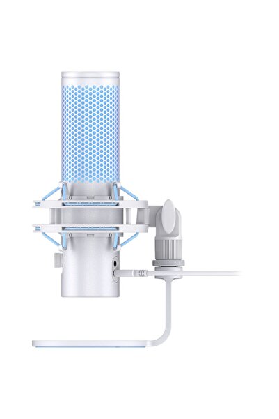 HyperX QuadCast 2 Frost Microphone — USB-C, Tap-to-Mute, LED status, onboard controls, removable s