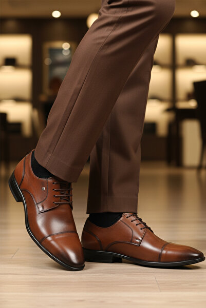 Fosco Tan Genuine Leather Men's Classic Shoes 2807 m