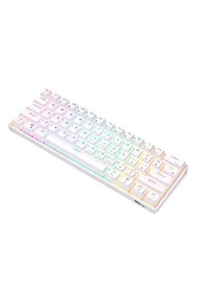 ROYAL KLUDGE RK61 Mechanical Gaming Keyboard - 61 keys, hotswap, RGB, Brown switches, White