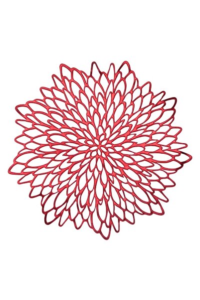 SHOPIENS Suport farfurie, design de Crăciun, PVC, roșu, diametru 38 cm - MYONNA