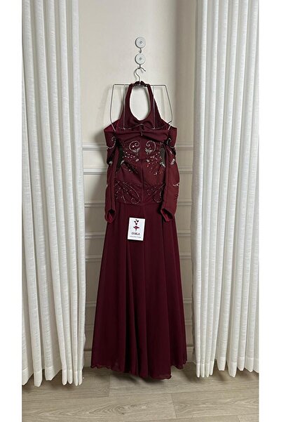 Onila فستان سهره اتيق وفاخر كم طويل