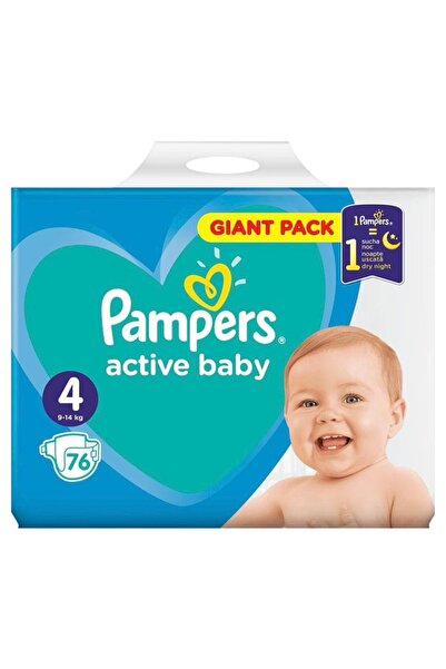 Pampers Active Baby, No. 4, 76 pcs