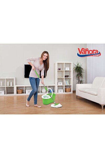 Vanora Home Primo cleaning set, 360° rotating mop, 12L, Green