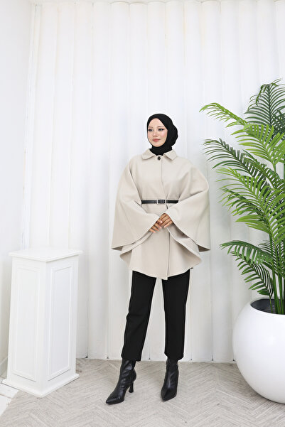 sorisso Belted Stamp Poncho