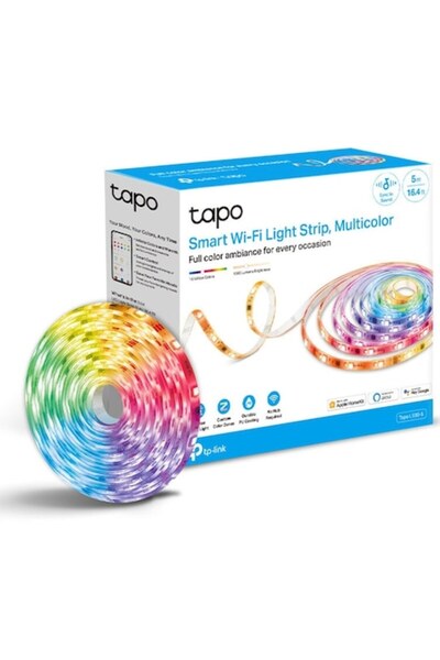 TP-LINK Bandă LED inteligentă TP-LINK Tapo L930-5 RGBW+IC, Wi-Fi, control vocal, sincronizare muzică, 5 m