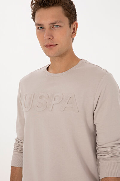 U.S. Polo Assn. Men's Stone Basic Sweatshirt 50307793-Vr049
