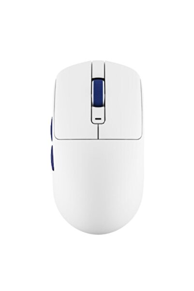 ROYAL KLUDGE Mouse de gaming M30, cu fir/fără fir/Bluetooth, alb/albastru