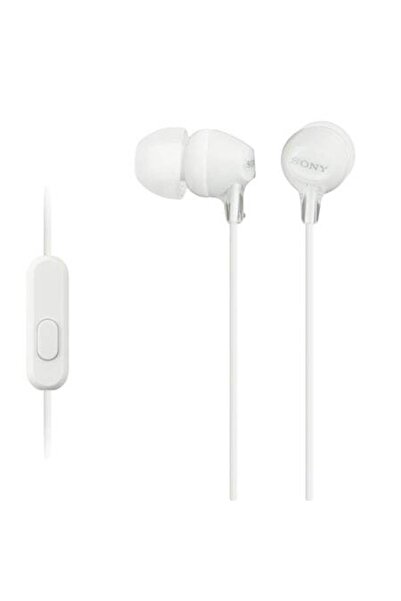 Sony Căști intraauriculare MDR-EX15APW, cu fir, microfon, alb