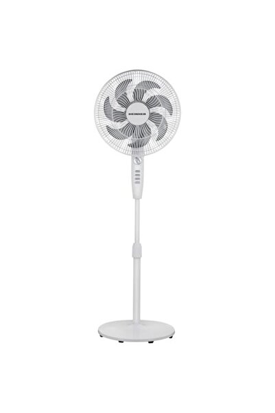 Heinner HSF-M750M-WH Pedestal Fan, 50W, 7-blade, 2h timer, 85° oscillation, 3 speeds, adjustable