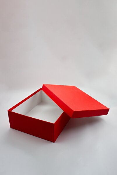 carton box Kırmızı Hediye Kutusu 25 x 33,7 x 12 cm Yılbaşı Advent Calender Boş Kutu