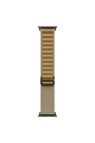 Apple Curea ceas de 49 mm, buclă Alpine Loop maro deschis, finisaj titan negr...