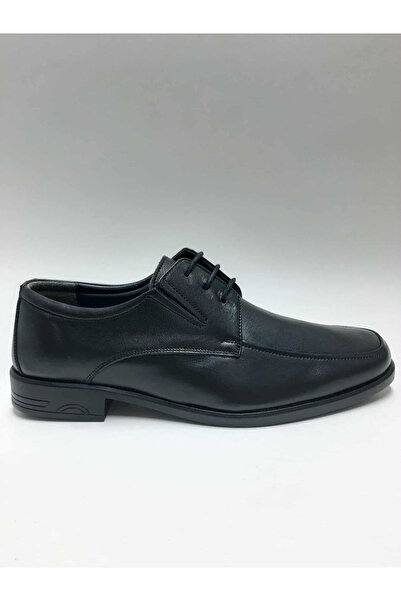 Hsa Genuine Leather Lace-Up Heel Classic Flexible Rubber Sole Black Winter Me...