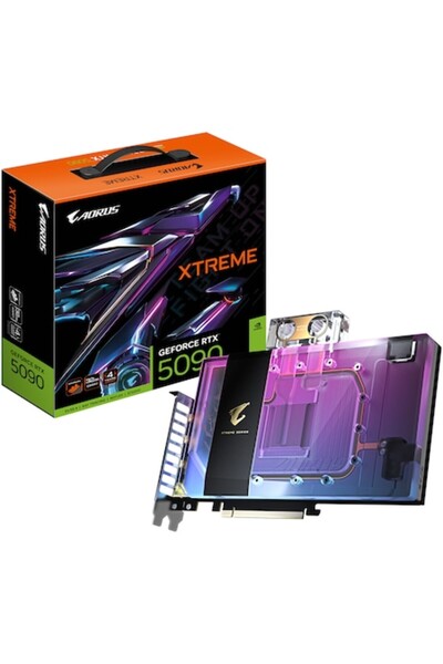 Gigabyte Placă video AORUS GeForce RTX 5090 XTREME WATERFORCE Water Block 32GB GDDR7 (Negru)