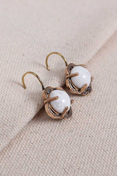 Süspüs Accessories Havlit Stone Flower Model Authentic Earrings