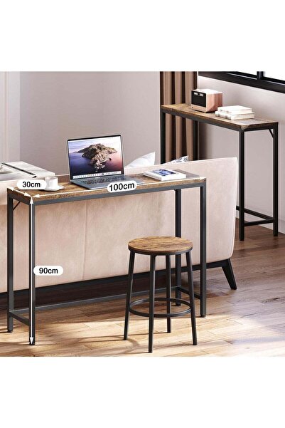 CamelMall طاولة وحدة تحكم 100x30x90 سم - أريكة مدخل وطاولة وحدة تحكم