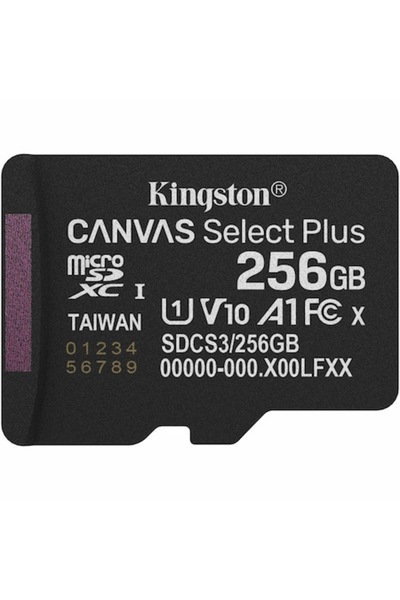 Kingston Canvas Select Plus MicroSDXC 256GB (Class 10, UHS-I, U1, V10)