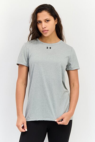 Under Armour Women Loose Fit Short Sleeves Training T-shirt, Grey
