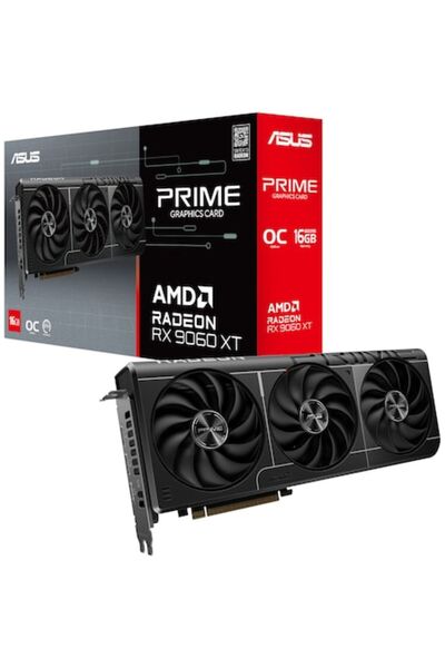ASUS Placă grafică Prime Radeon RX 9060 XT OC Edition 16GB, GDDR6, 128-bit