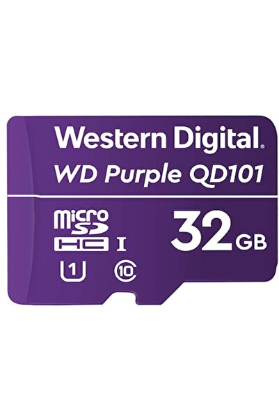 WD Western Digital Micro Secure Digital Memory Card, 32GB, Class 10, Purple