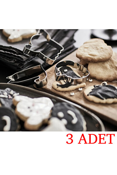 IKEA Kustfyr 3-Piece Stainless Steel Cookie Mold Set