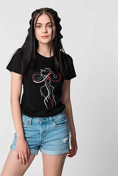 Pegas Tricou din jerseu cu decolteu rotund și imprimeu contrastant cu logo, Roșu/Alb/Negru, XS