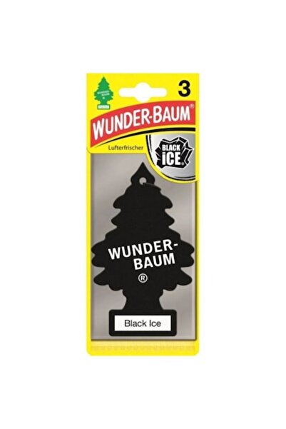 Wunder-Baum Set of 3 car air fresheners - Black Ice