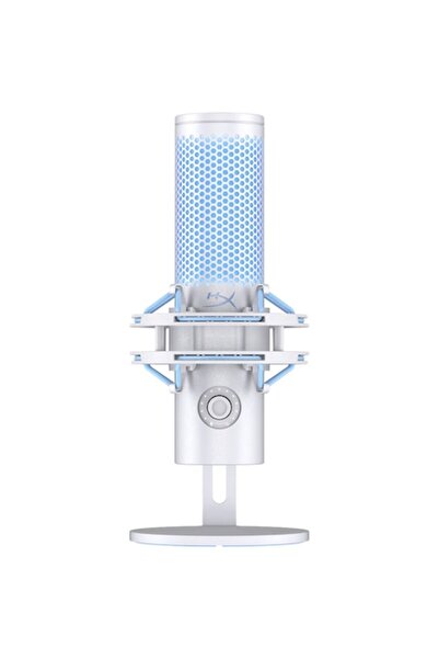 HyperX QuadCast 2 Frost Microphone — USB-C, Tap-to-Mute, LED status, onboard controls, removable s