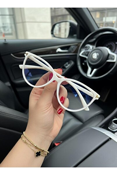 Goldmine Unisex Tarry Blue Light Protection Screen Glasses White