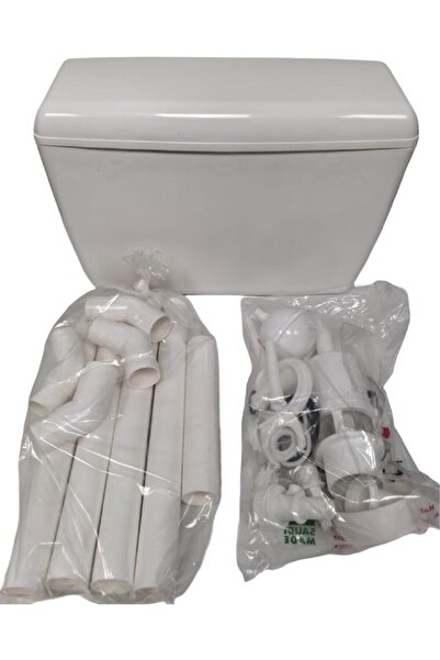 Generic Arabic Siphon / Bathroom Vessel - White Porcelain Floor-Mounted (Saudi-made, 5.88 L)