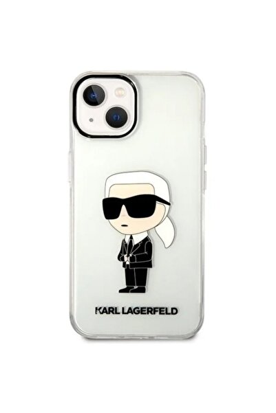 Karl Lagerfeld IML Ikonik NFT protective case for iPhone 14 Plus, Transparent