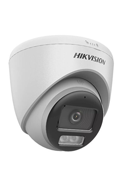 Hikvision Cameră analogică de exterior ColorVu cu lumină dublă de 2,8 mm DS-2CE72DF0T-LFS, 2 MP
