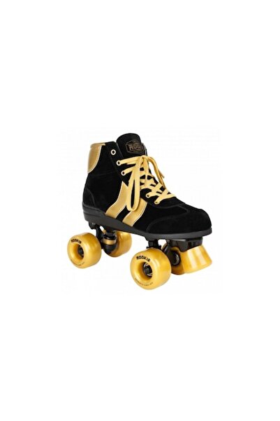Rookie Authentic Roller Skates 34.5 - Black & Gold