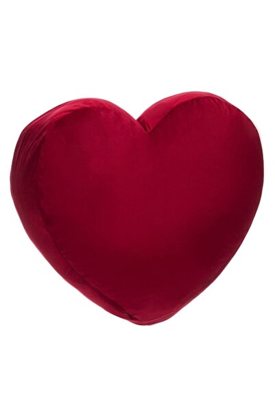 SHOPIENS Heart Decorative Pillow 45x38x8 cm - Red Polyester (MYONNA)