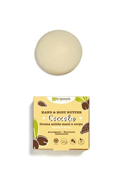 La Saponaria Coccola solid butter for hands and body with shea butter and cocoa, 80 ml,