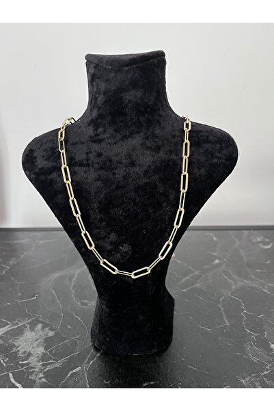 shop PASLANMAZ ÇELİK GOLD ATAÇ MODEL PARLAK IŞILTILI UZUN KOLYE