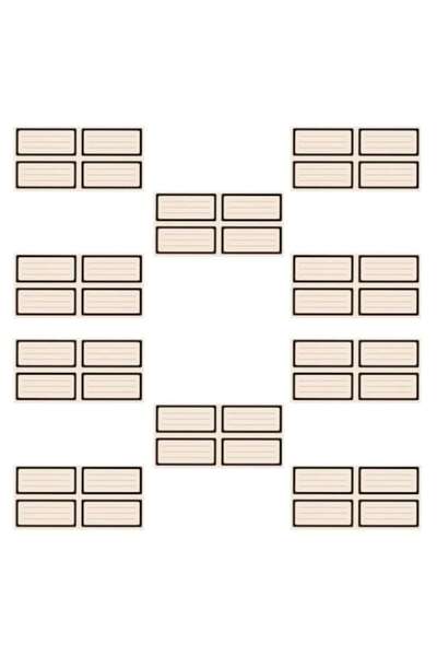 SHOPIENS Etichete adezive clasice, set de 40, negre, 8x4 cm