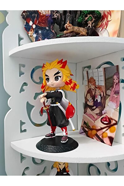 e-life shop Demon Slayer Kimetsu No Yaiba Kyōjurō Rengoku Anime Character Figure Toy Collectible Figurine 15cm
