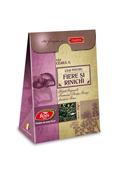 Fares Ceai pentru ficat și rinichi, U63, 50 g,