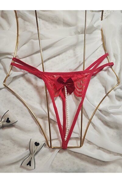 G&H UNDERWEAR Chiloți tanga cu perle