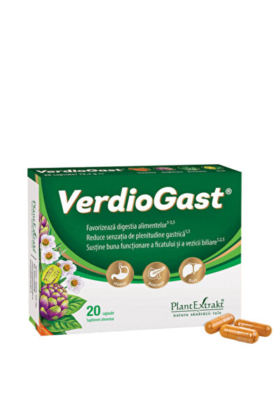 Plant Extrakt TM Supliment alimentar pentru VerdioGast, 20 capsule