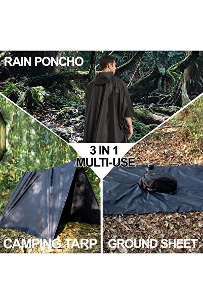 Generic بونشو المطر الرجالي من سلامرا (عبوة من قطعة واحدة)