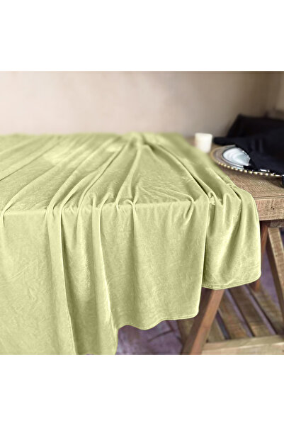 Other Matte velvet tablecloth olive green for table 140x240cm