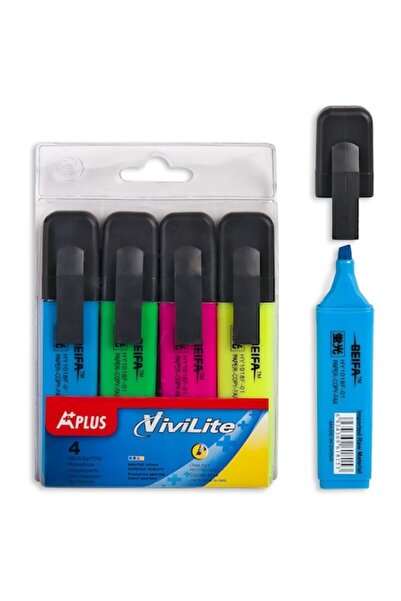 SHOPIENS Highlighter Set, Beifa, Multicolor, 4 Pieces, MYONNA IT & E-COMMERCE